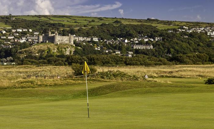 Views of Harlech Castle from almost every hole